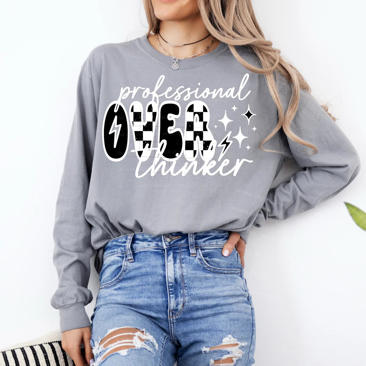 Professional Overthinker Cute Women's Long Sleeve T-Shirt