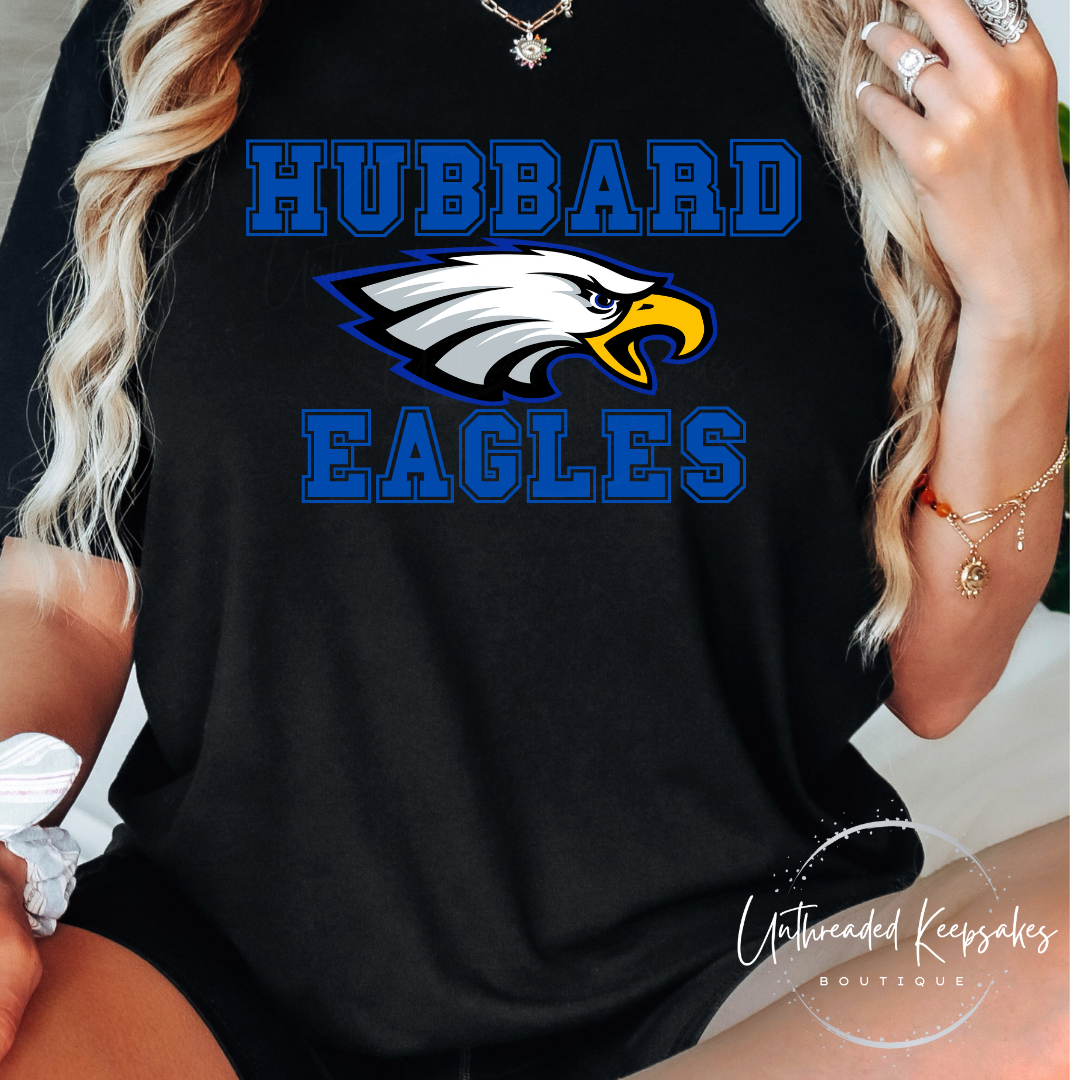 Hubbard Eagles School Spirit Graphic T-Shirt