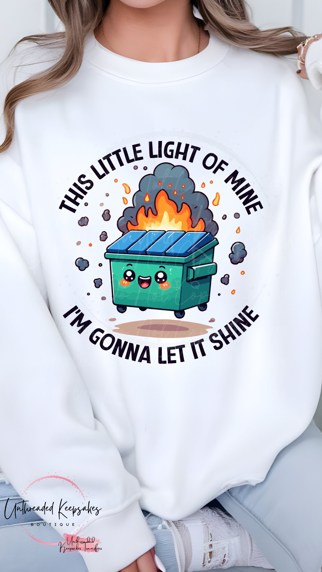 This Little Light Of MIne Im Gonna Let It Shine Women's Graphic Crewneck