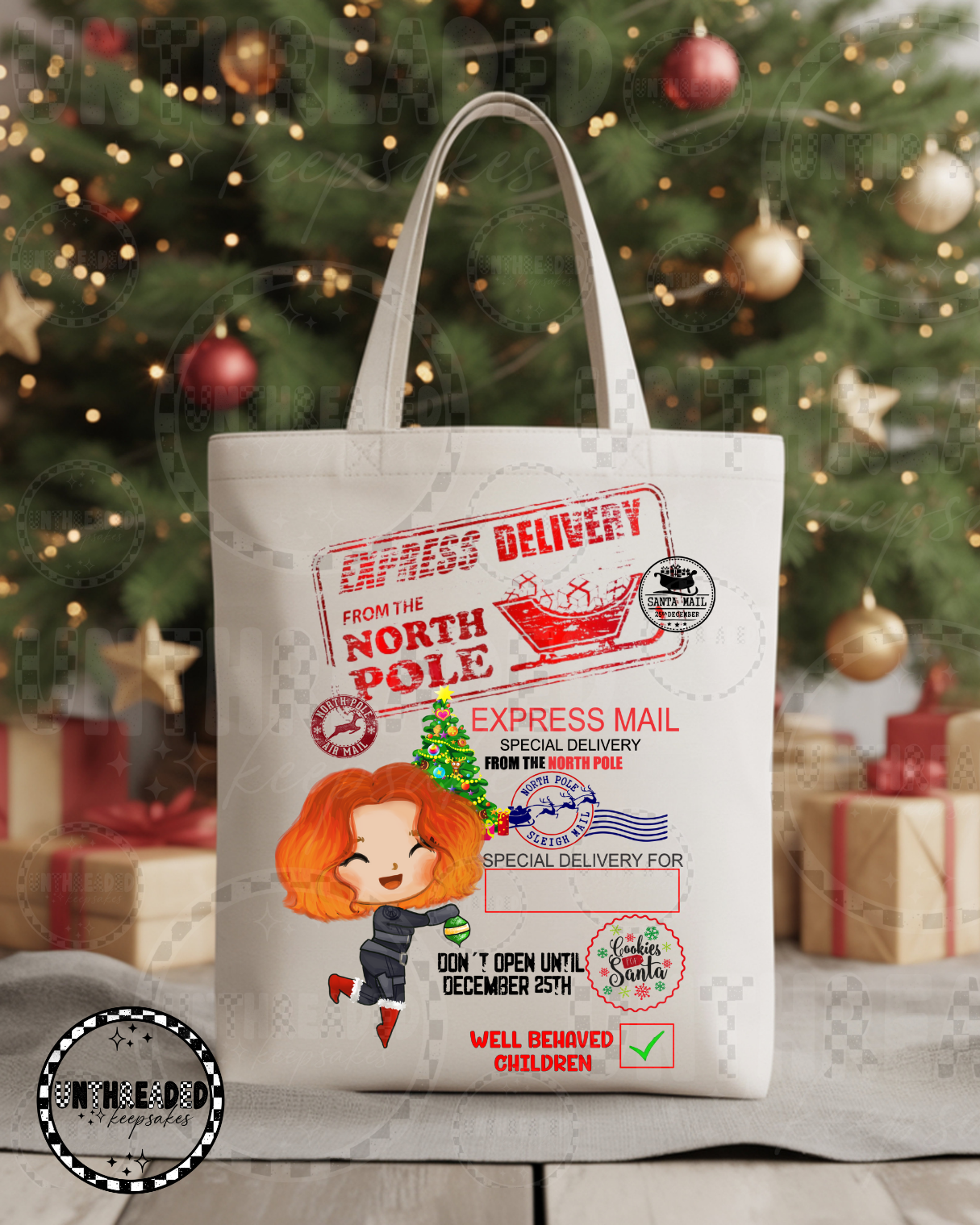 Holiday Tote Canvas Bag