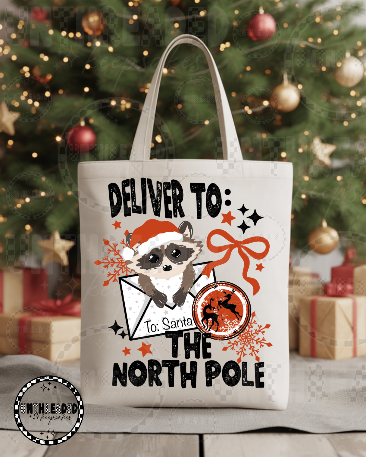 Deliver to the North Pole Canvas Tote Bag