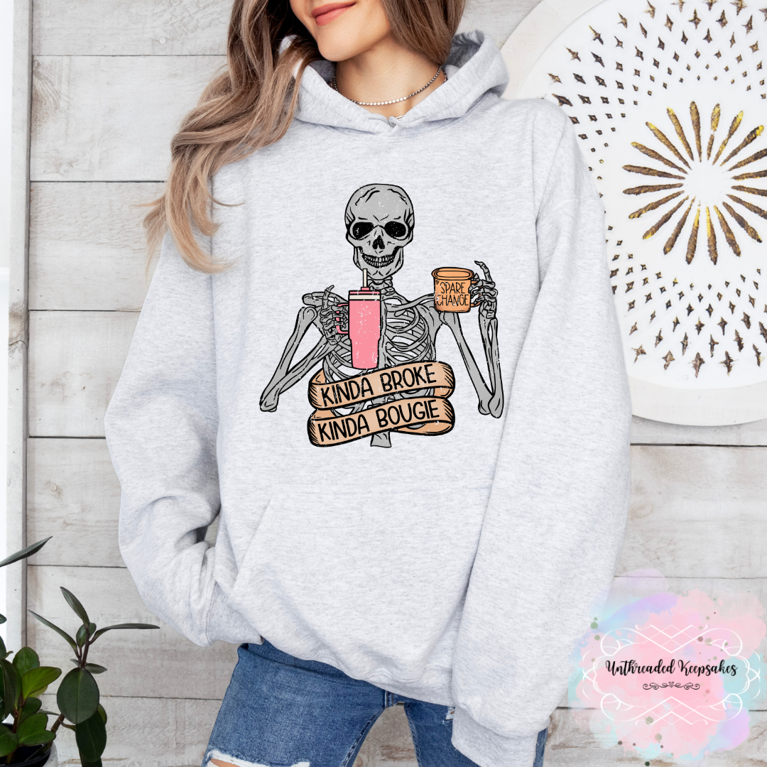 Kinda Broke Kinda Bougie Hoodie