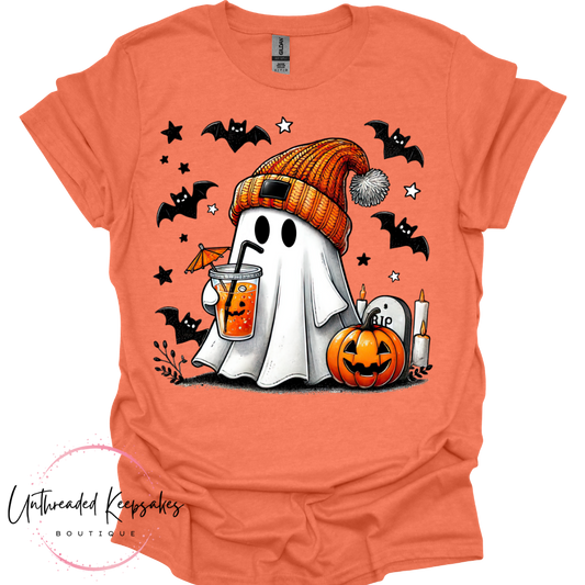 Cute Ghost Halloween Cute Graphic T-Shirt