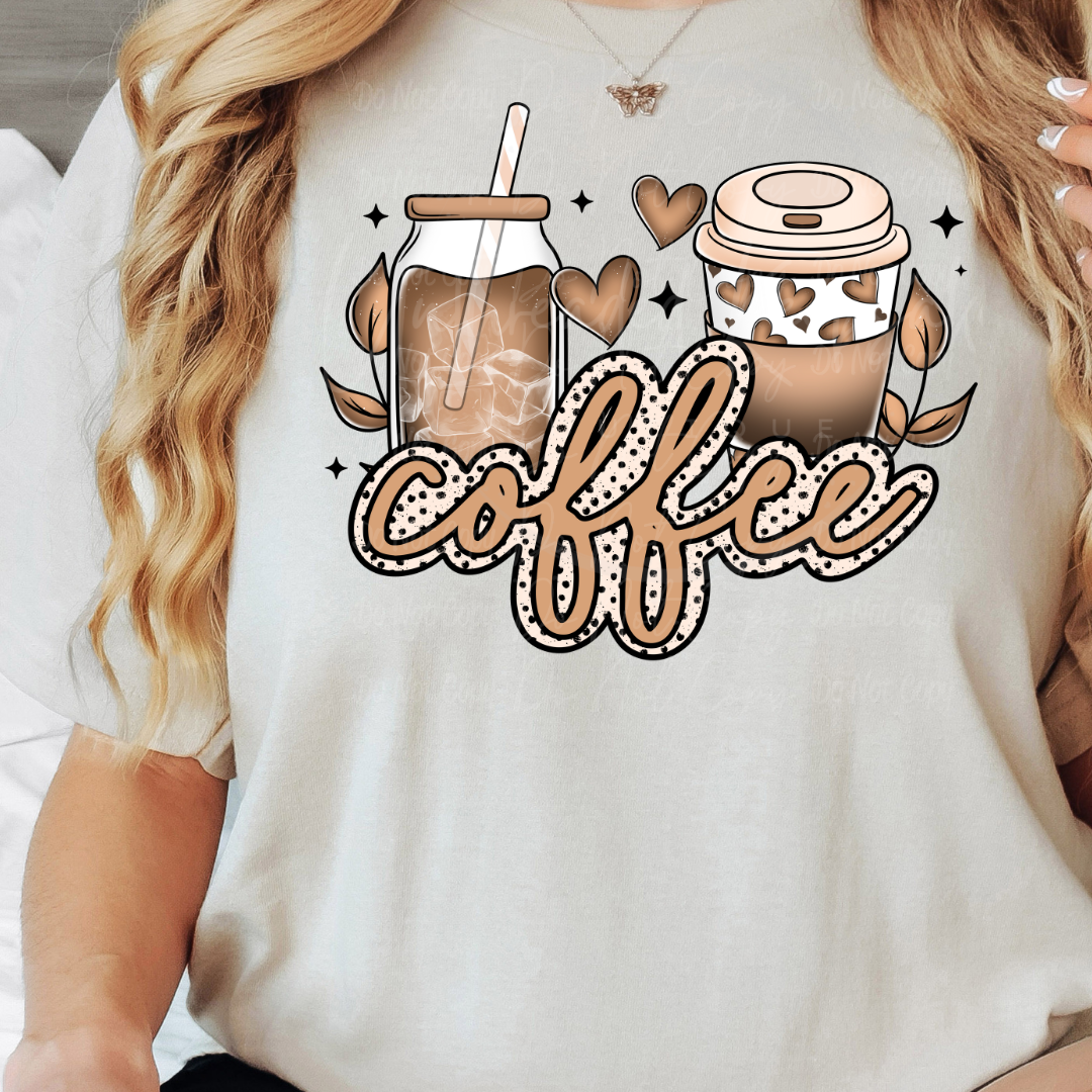 Coffee Cute Simple Women’s Graphic T-Shirt