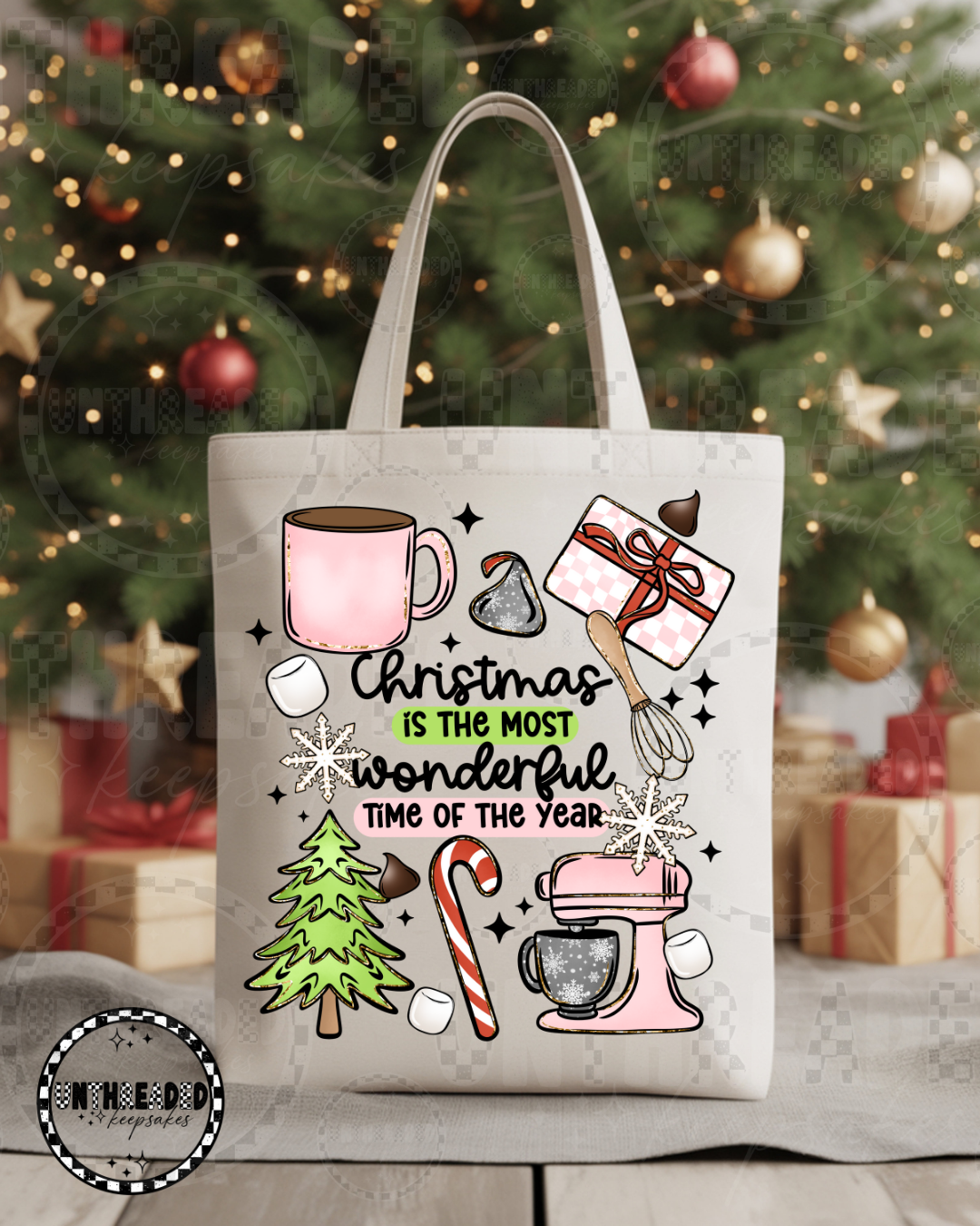 🎄 Christmas Is the Most Wonderful Time of the Year Tote Bag 🎁