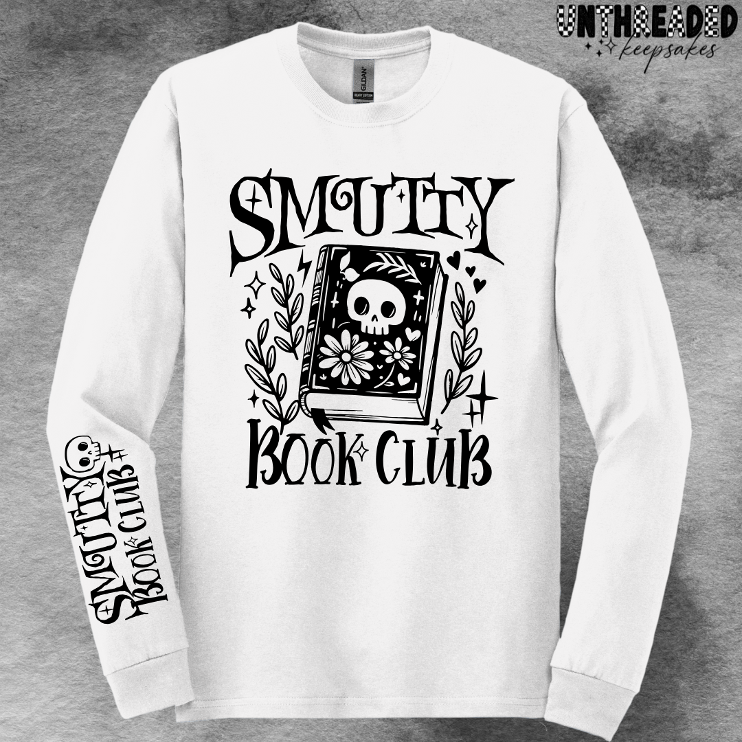 Smutty Book Club Reading Cute Women's Long Sleeve T-Shirt