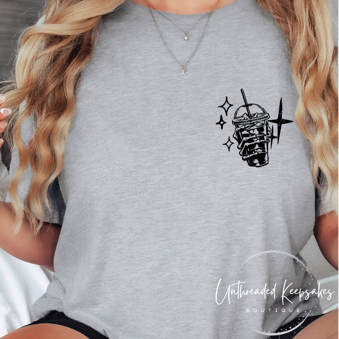 Overcaffeinated Moms Club Graphic T-Shirt