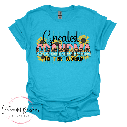 Greatest Grandma In The World Cute Graphic T-Shirt