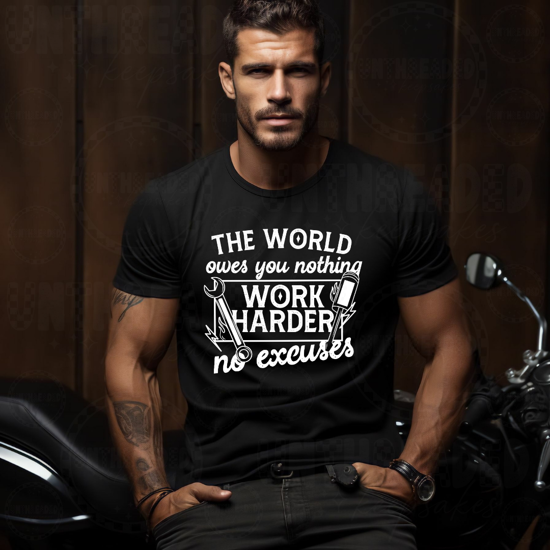 The World Owes You Nothing Men’s Graphic T Shirt