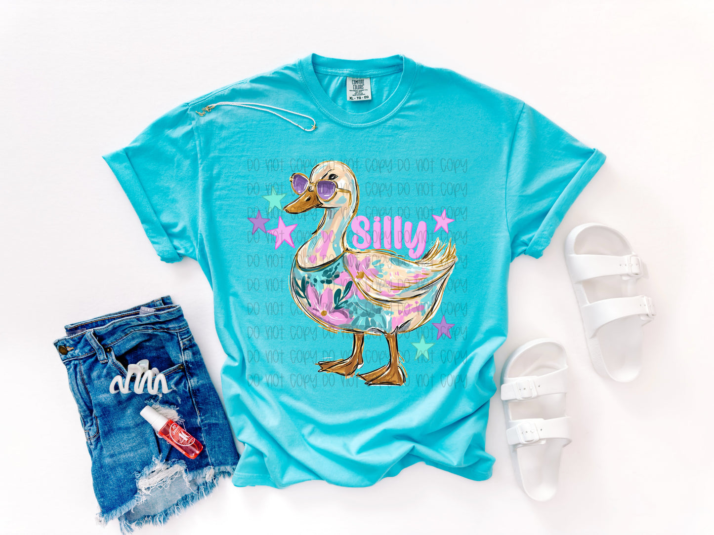 Silly Goose Graphic T-Shirt | Funny Goose Tee | Cute Farm Animal Unisex Shirt | Trendy Graphic Apparel