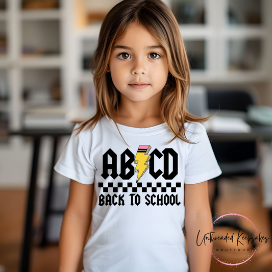 ABCD Back to School Toddler/Youth Graphic T-Shirt