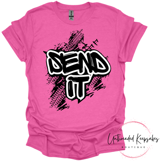 Send It Moto Theme Graphic T-Shirt