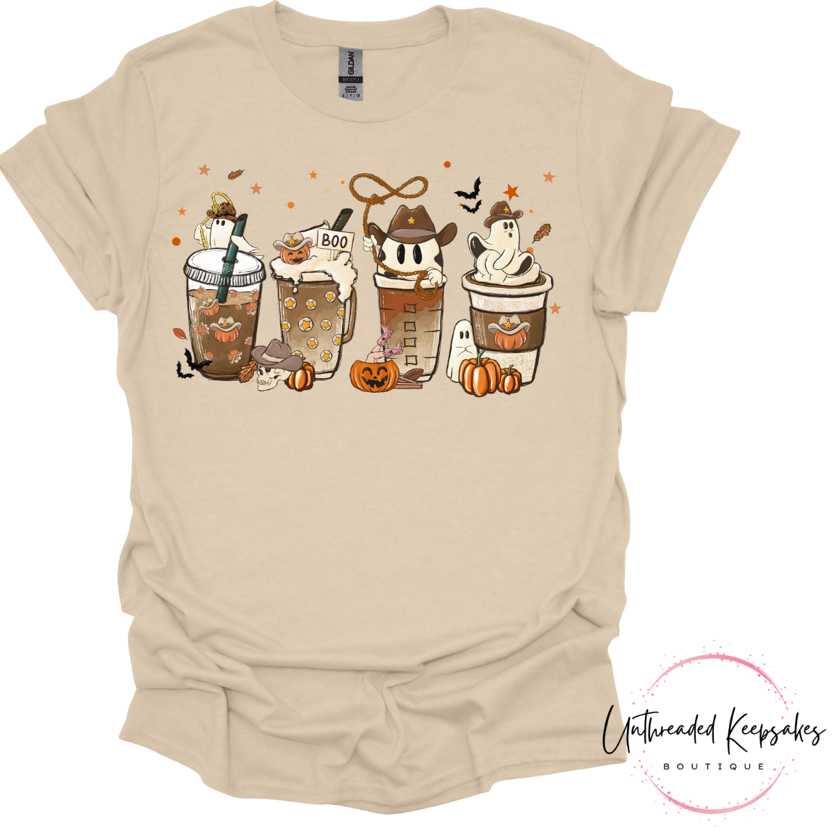 Country Style Halloween Graphic T-Shirt