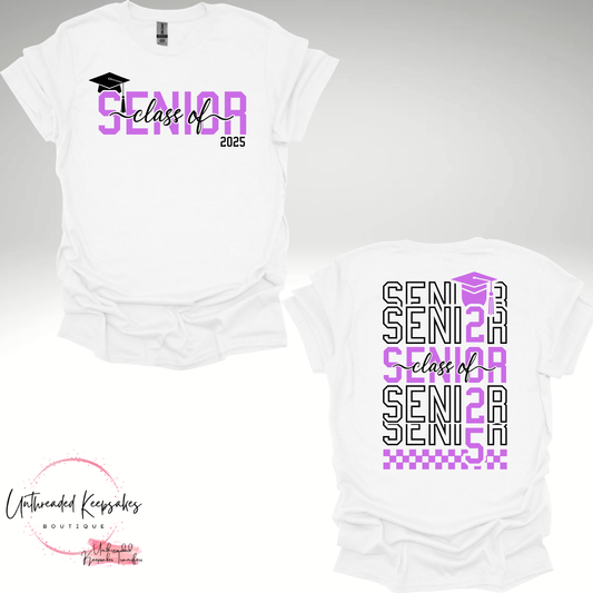 Senior 2025 Graduation Graphic T-Shirt