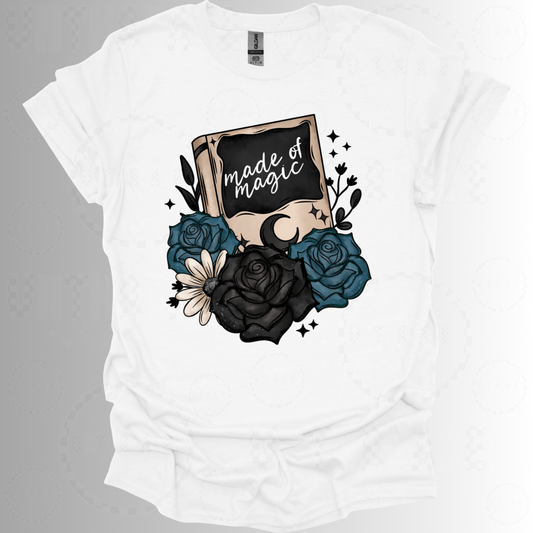 Made Of Magic Rose Book Womenβs Graphic T-Shirt