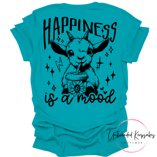Happiness Is a Mood Graphic T-Shirt