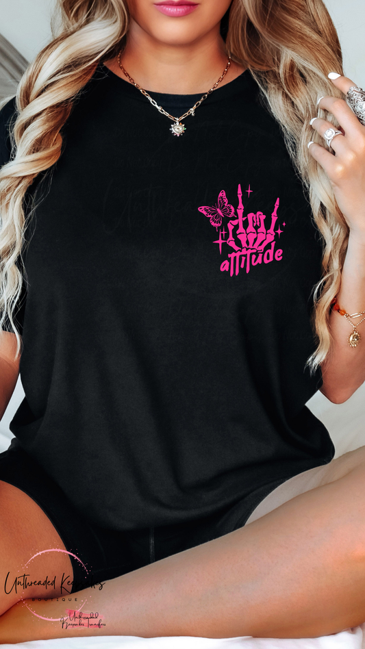I Wake Up Everyday With a Good Attitude and Then Idiots Happen Funny Graphic T-shirt