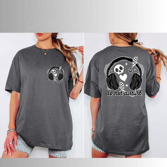 Music Do No Disturb Womens Graphic T-Shirt
