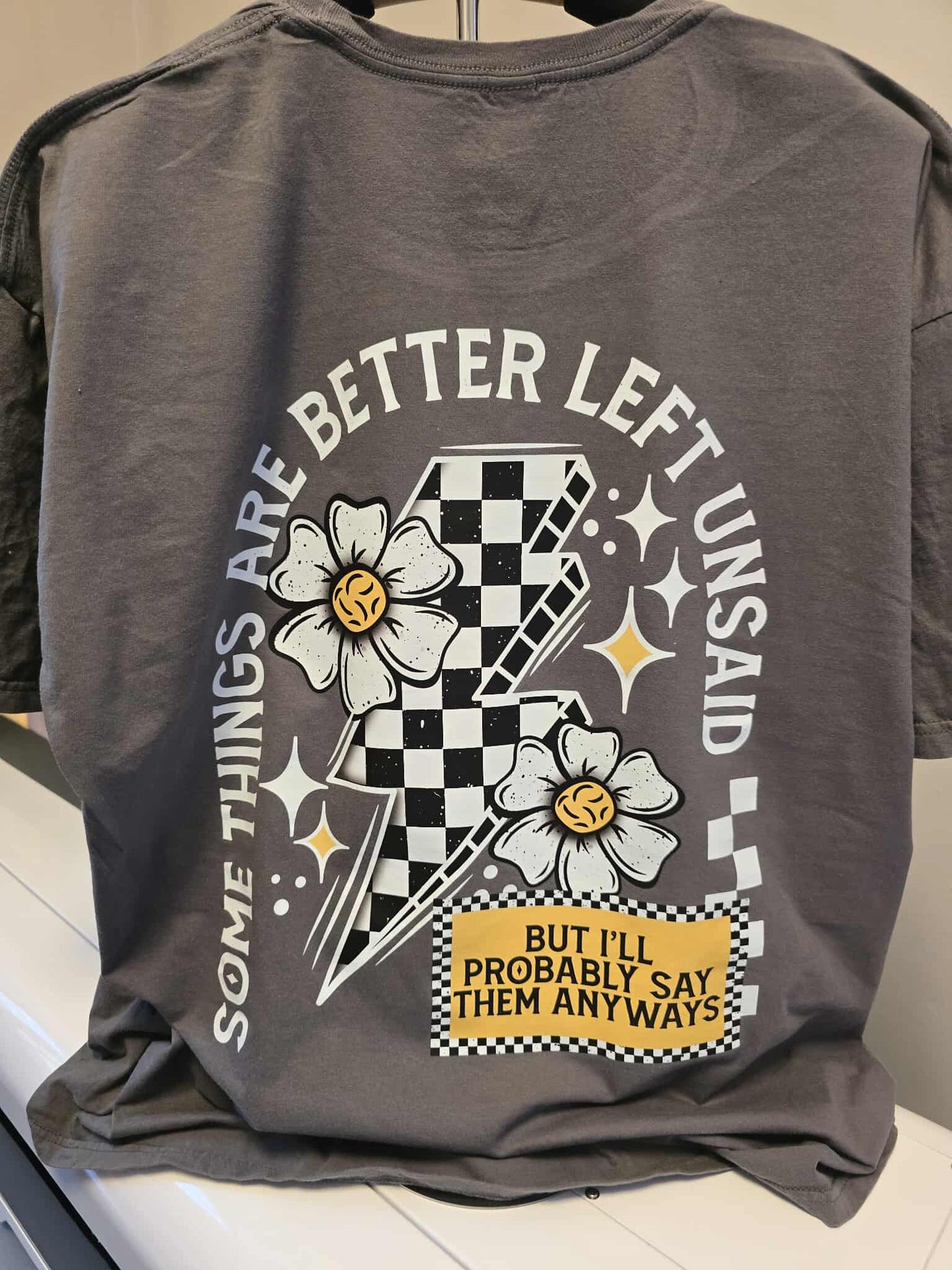 ⚡ Some Things Are Better Left Unsaid T-Shirt – 2X – Retro Sassy Graphic Tee
