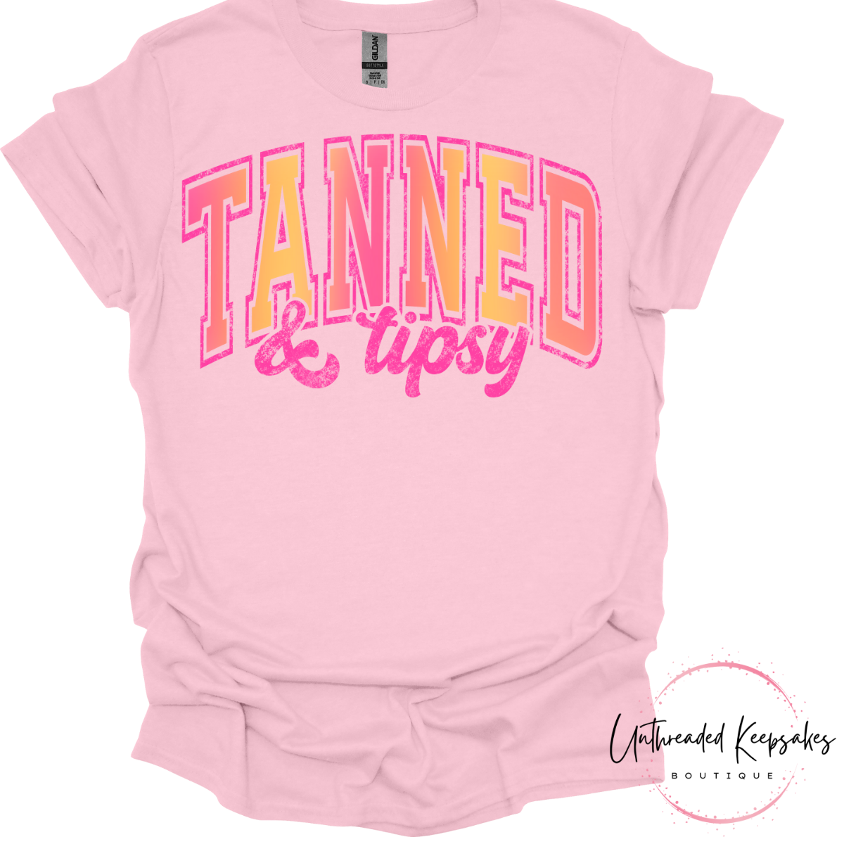 Tanned and Tipsy Graphic T-Shirt