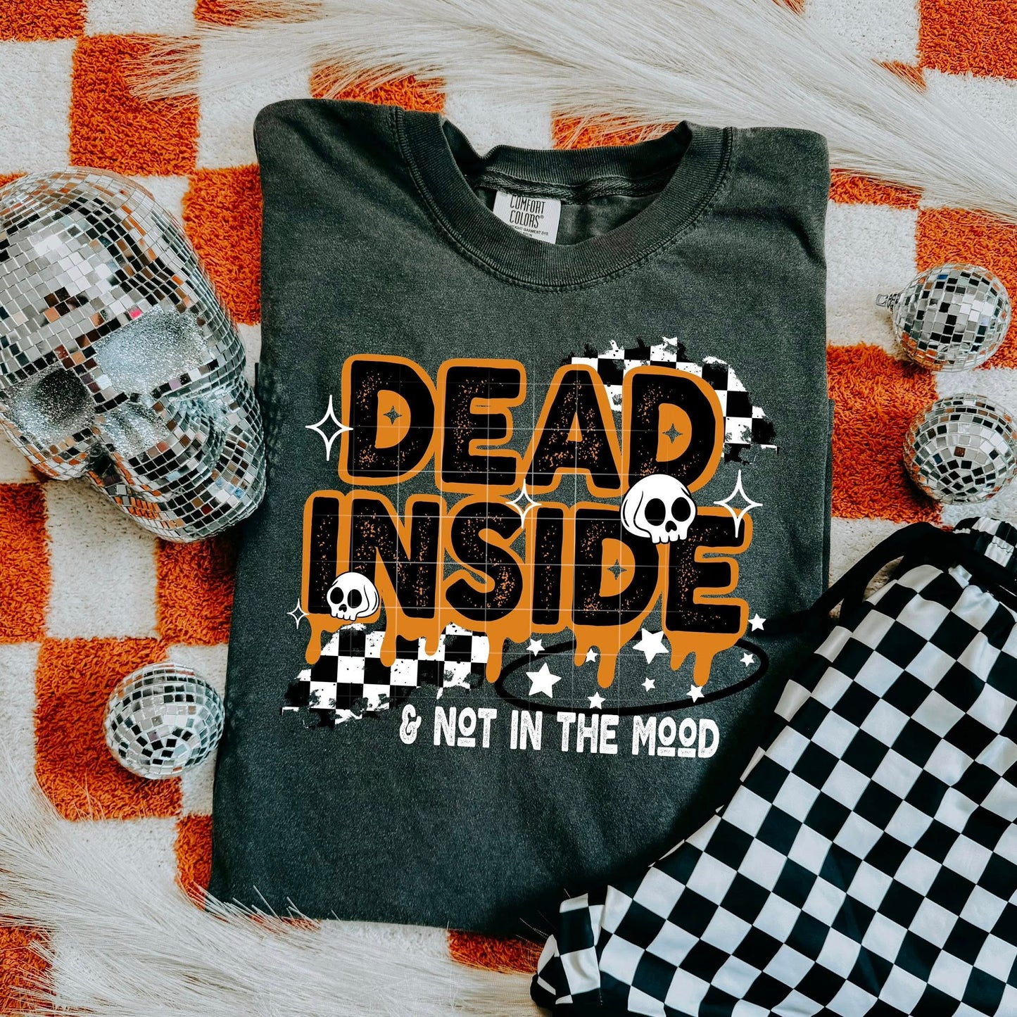 Dead Inside & Not In The Mood Graphic Tee
