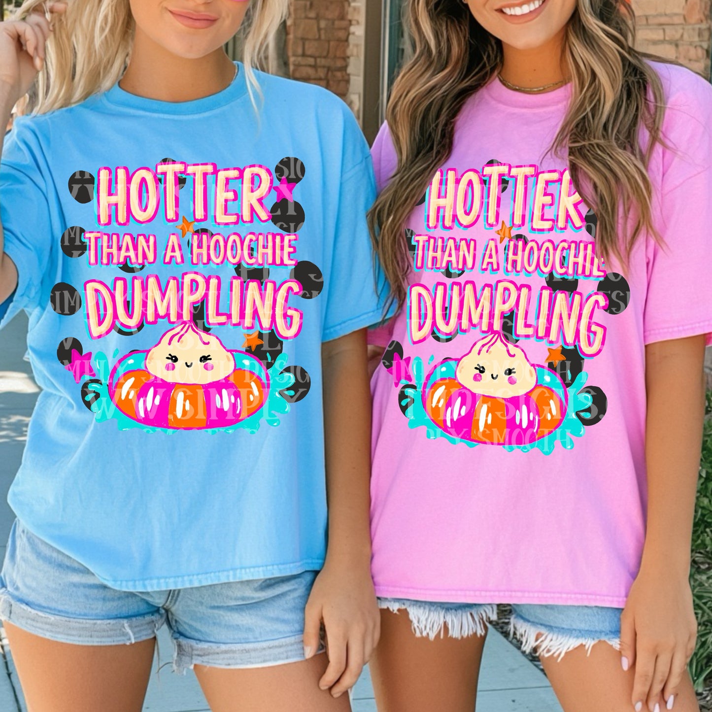Hotter Than a Hoochie Dumpling T-Shirt | Funny Lake Day Graphic Tee | Summer Party Unisex Shirt 🌊🥟☀️