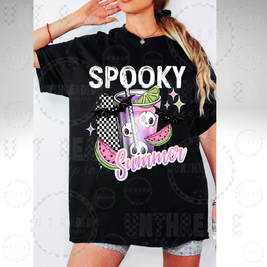 Spooky Summer Cute Womens Graphic T-Shirt