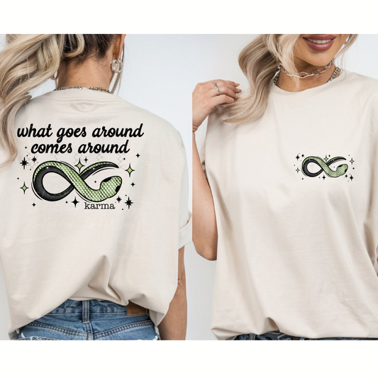 What Comes Around Goes Around Cute Womens Graphic T-Shirt