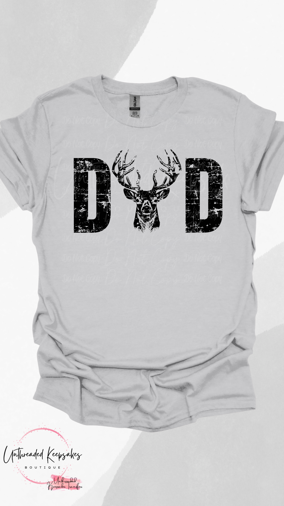 Dad Deer Hunting Mens Graphic T-shirt