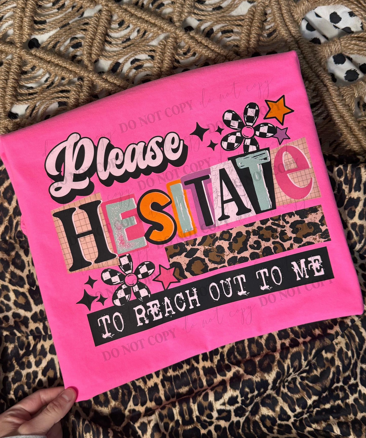 Please Hesitate Graphic T-Shirt