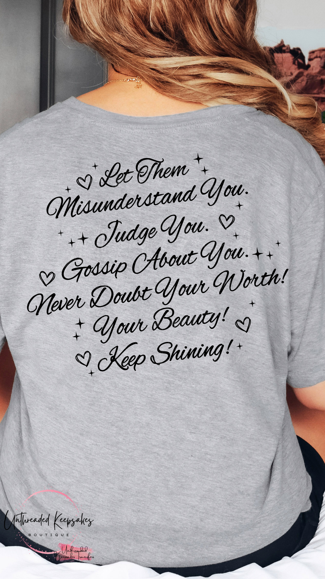 Let Them Cute Womens Graphic T-shirt