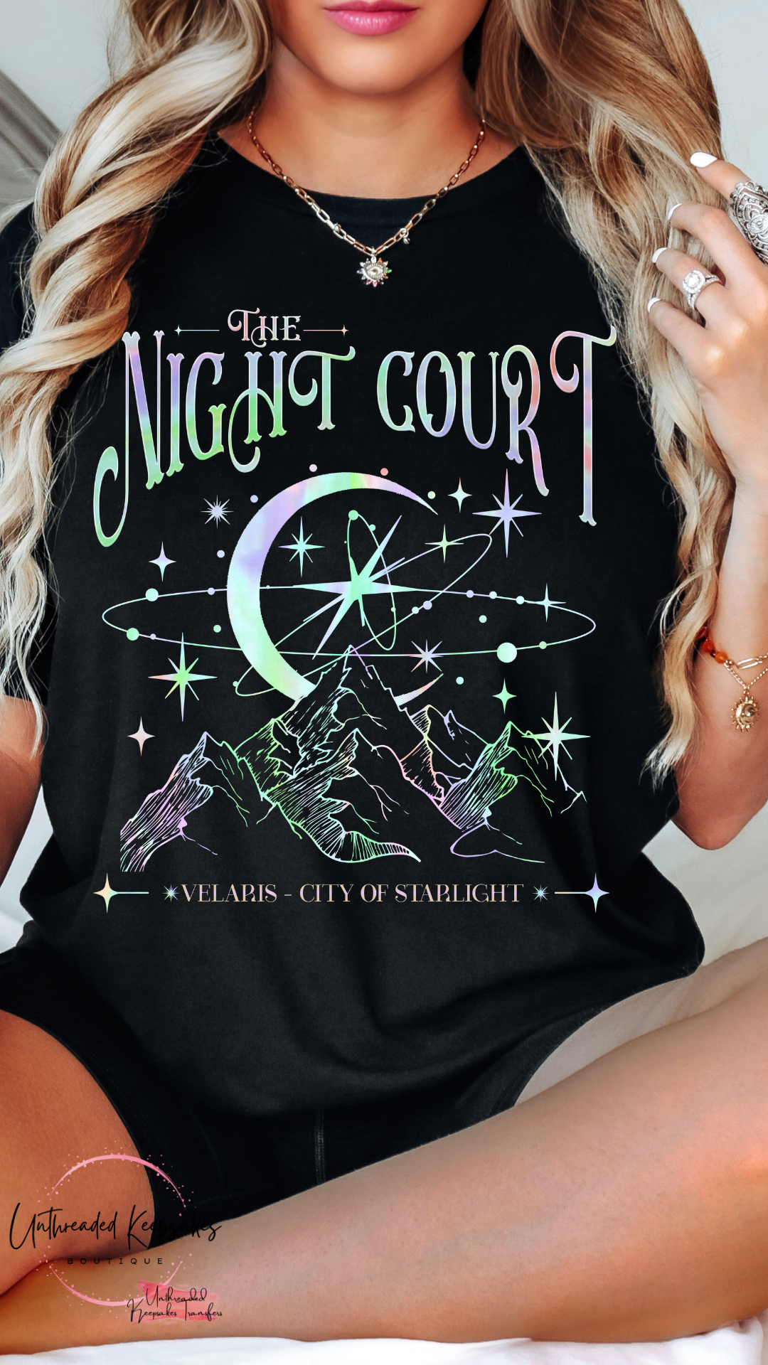 Velaris The Night Court Acotar 2 Sided Gildan Shirt, Velaris The Night Court Shirt, Court Of Dreams, Inner Circle Acotar Tee Womenswear