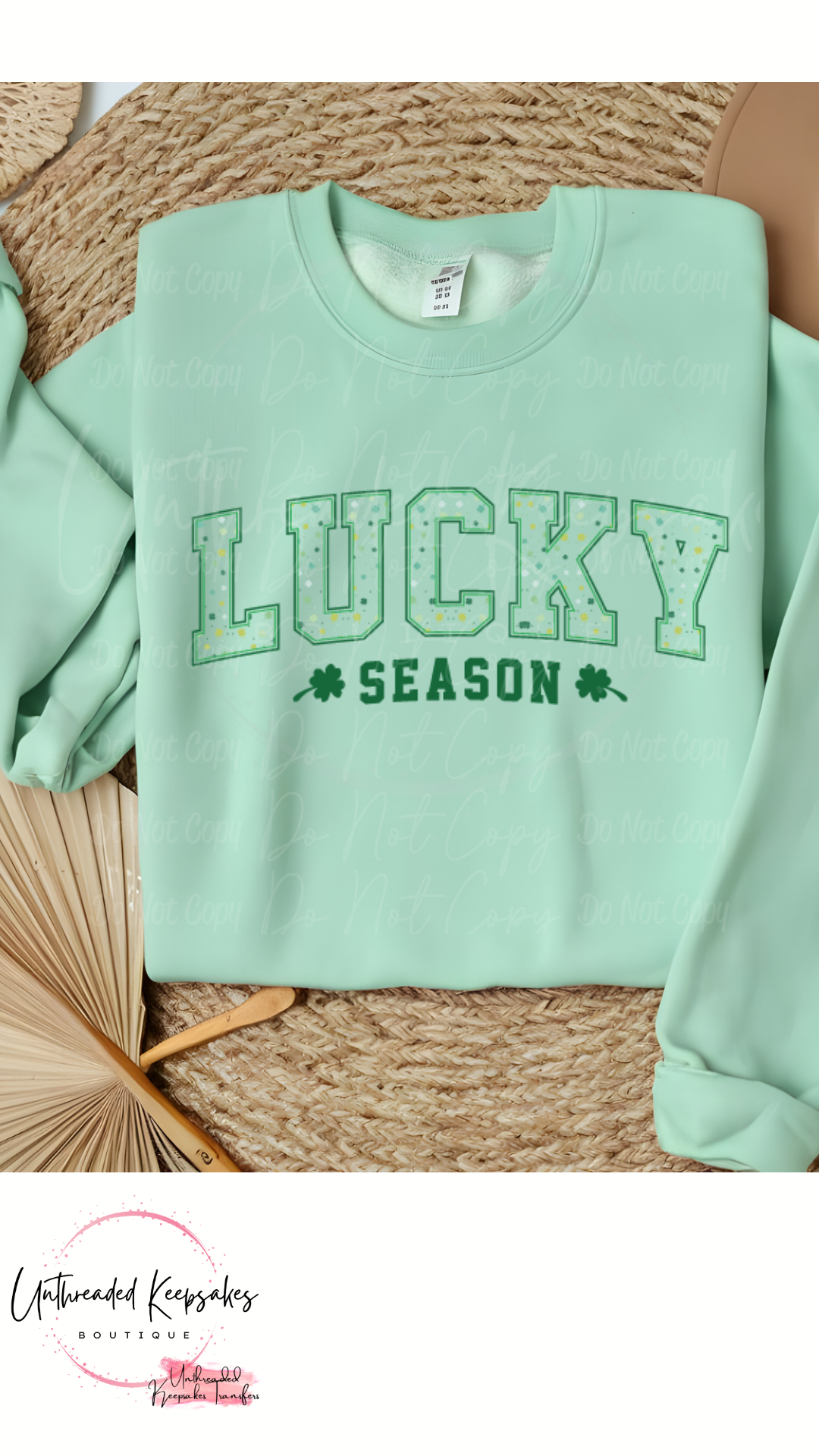 Lucky Season Cute St.Patrick's Day Women's Graphic Crewneck