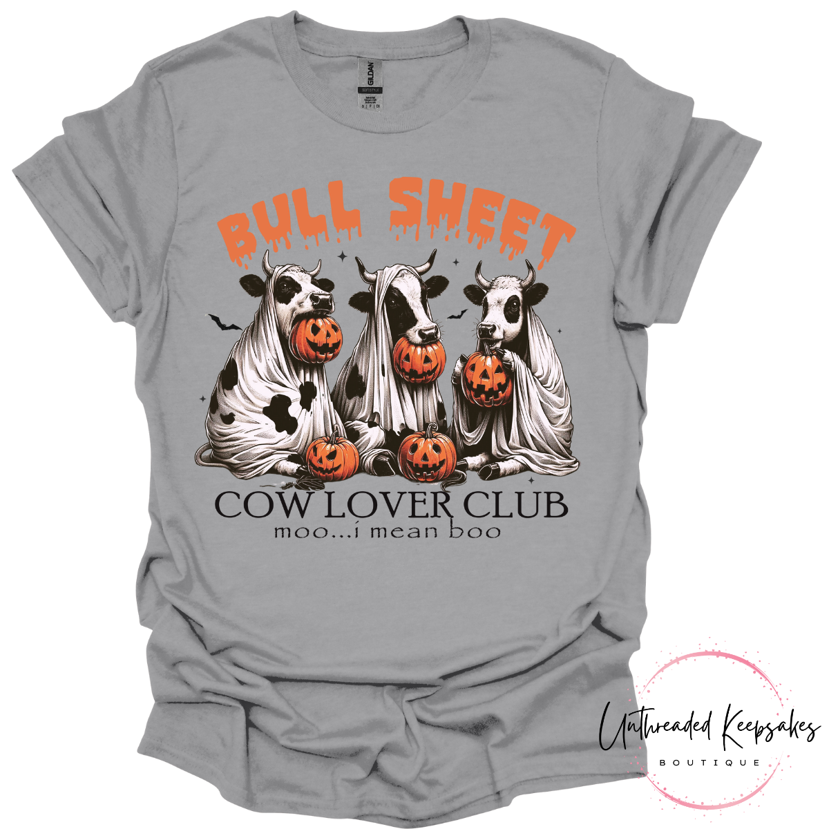 Bull Sheet Cow Lover Halloween - Fall Graphic T-Shirt