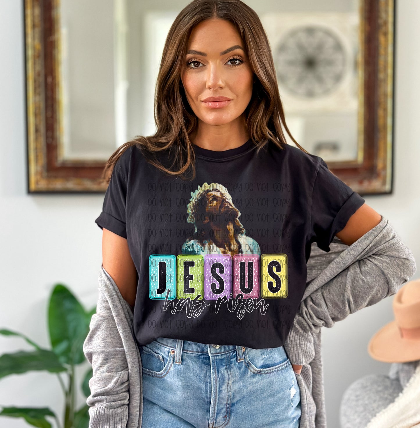 Jesus Has Risen Graphic T-Shirt | Christian Faith Tee | Inspirational Resurrection Unisex Shirt | Religious Easter and Church Apparel