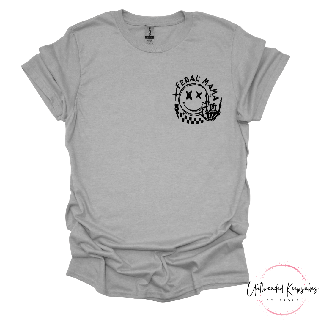 Someone's Feral Mama Funny Graphic T-Shirt