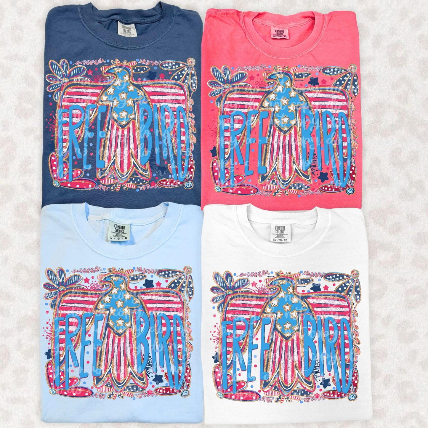 ๐บ๐ธ Free Bird Patriotic Eagle Graphic Tee | Vintage America Shirt | Fourth of July T-Shirt | Retro USA Independence Day Tee | Freedom Graphic Top โญ๐ฆ