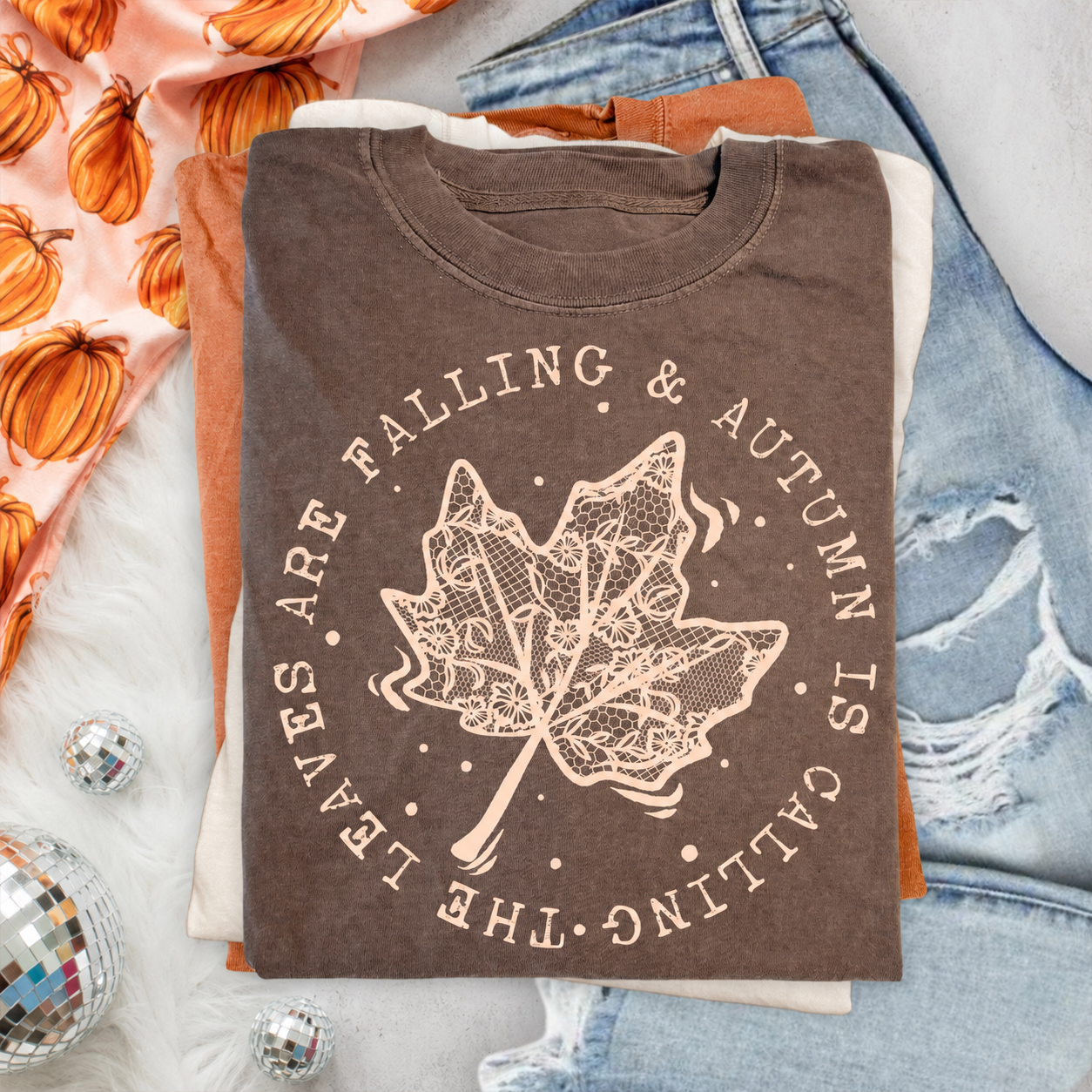 The Leaves Are Falling and Autumn Is Calling Graphic Shirt