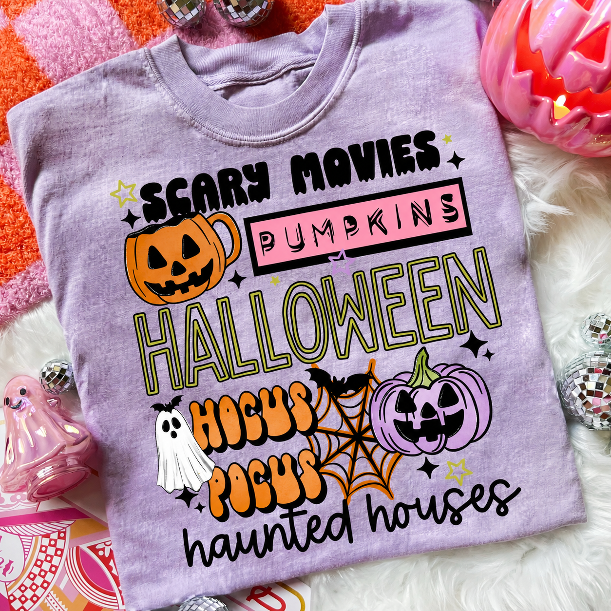 Scary Movies Hocus Pocus Halloween Graphic Shirt