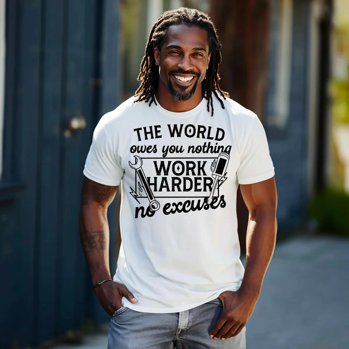 The World Owes You Nothing Men’s Graphic T Shirt