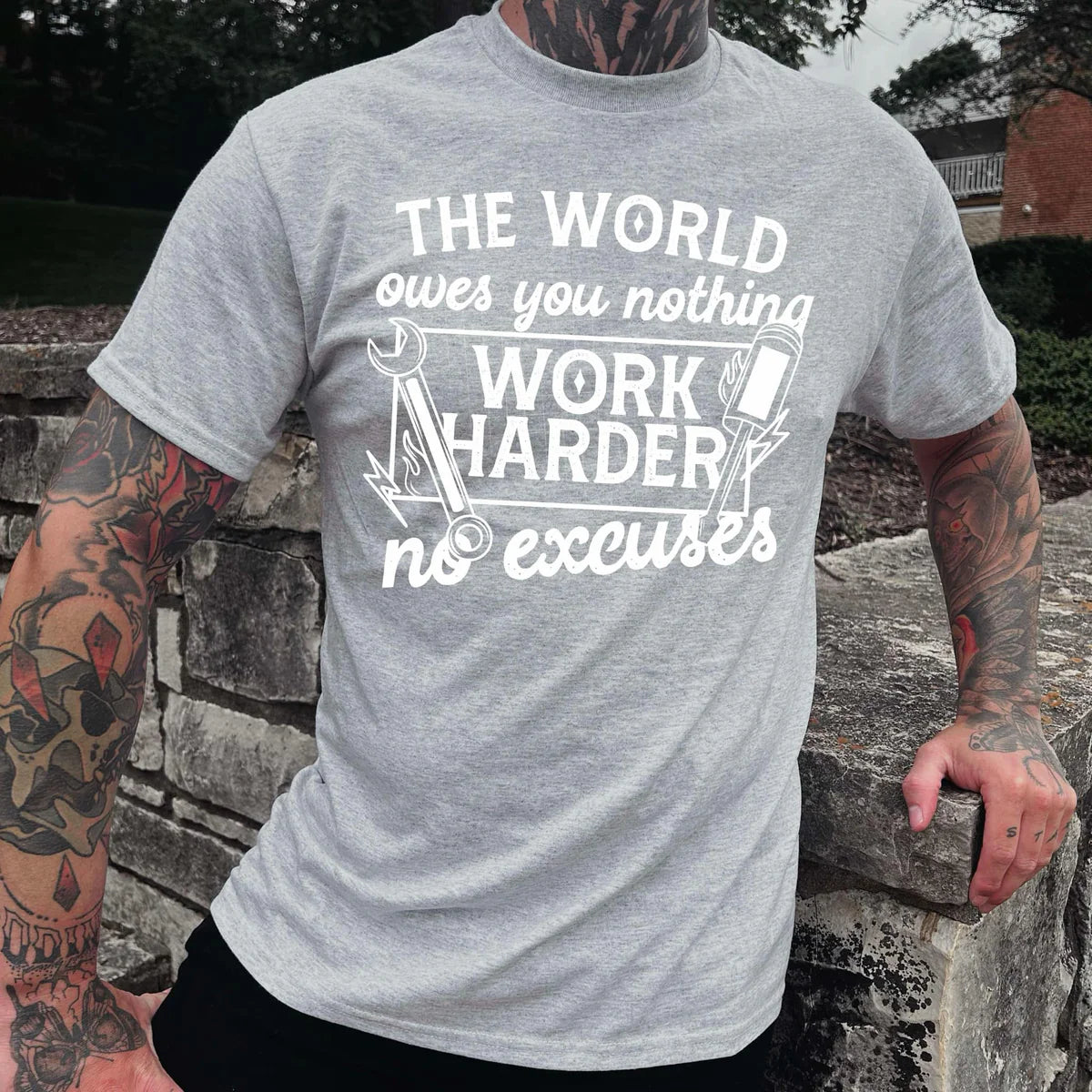 The World Owes You Nothing Men’s Graphic T Shirt