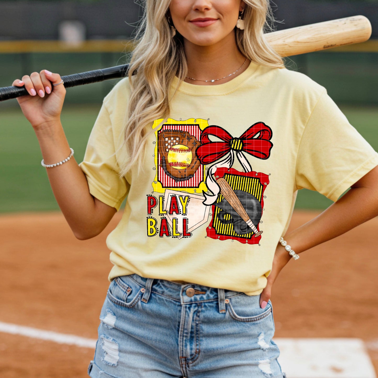 Play Ball Softball Graphic Tee | Softball Game Day Shirt | Softball Mom Shirt | Sports Fan Unisex T-Shirt