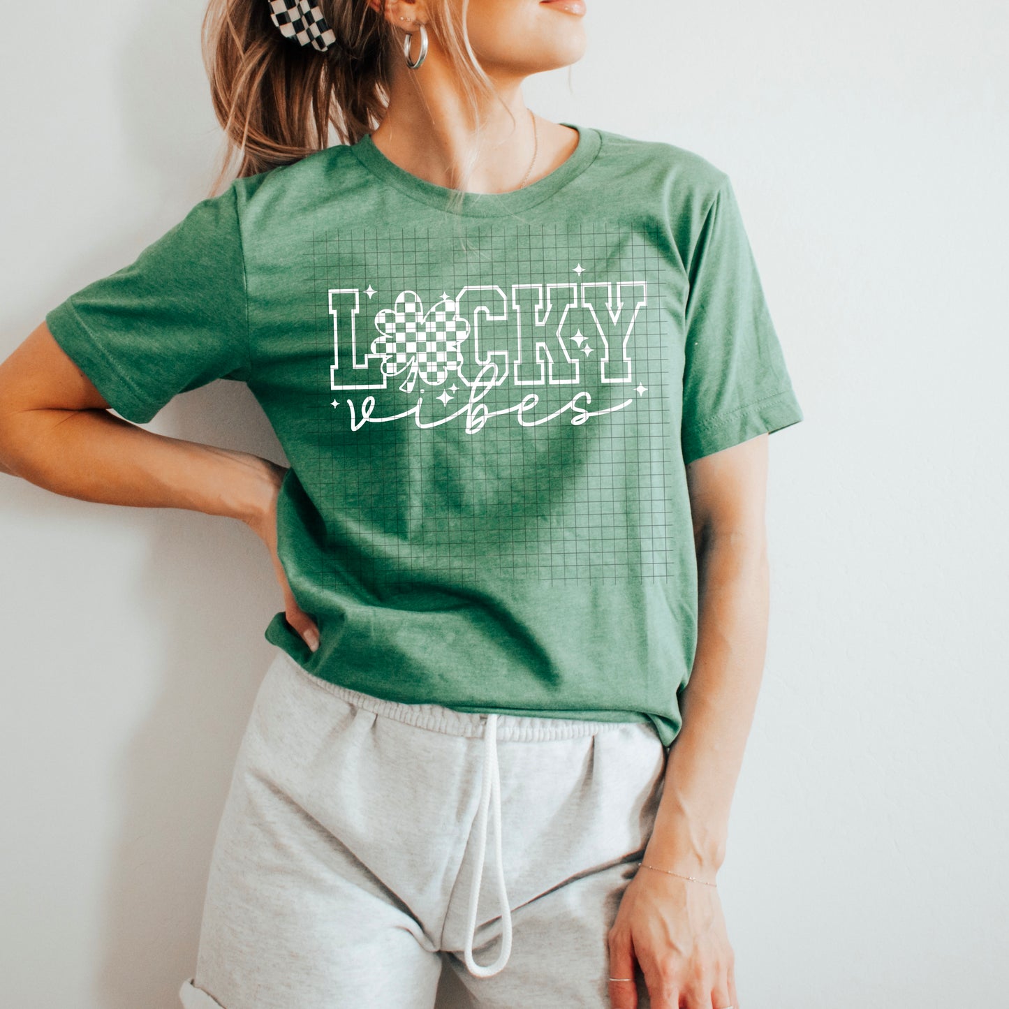 Lucky Vibes Graphic Tee – Green St. Patrick’s Day Shirt
