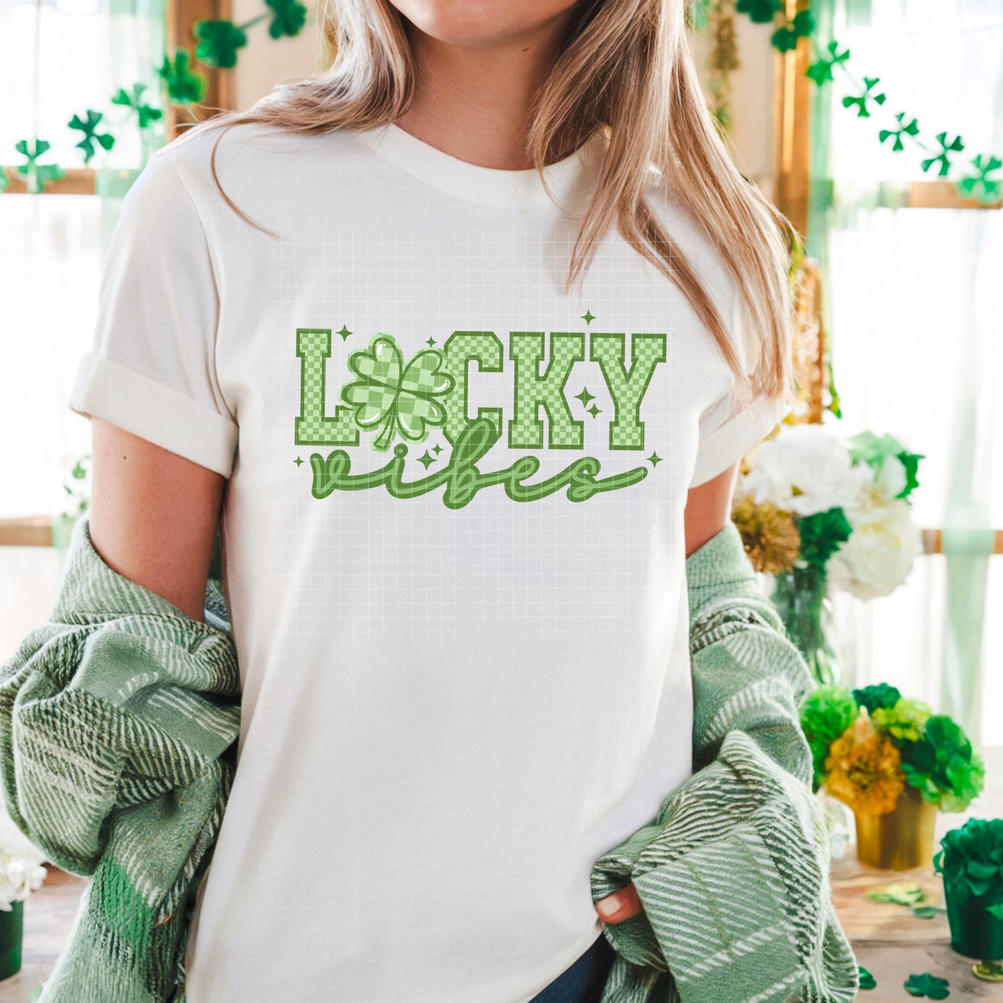 Lucky Vibes Graphic Tee – St. Patrick’s Day Shirt