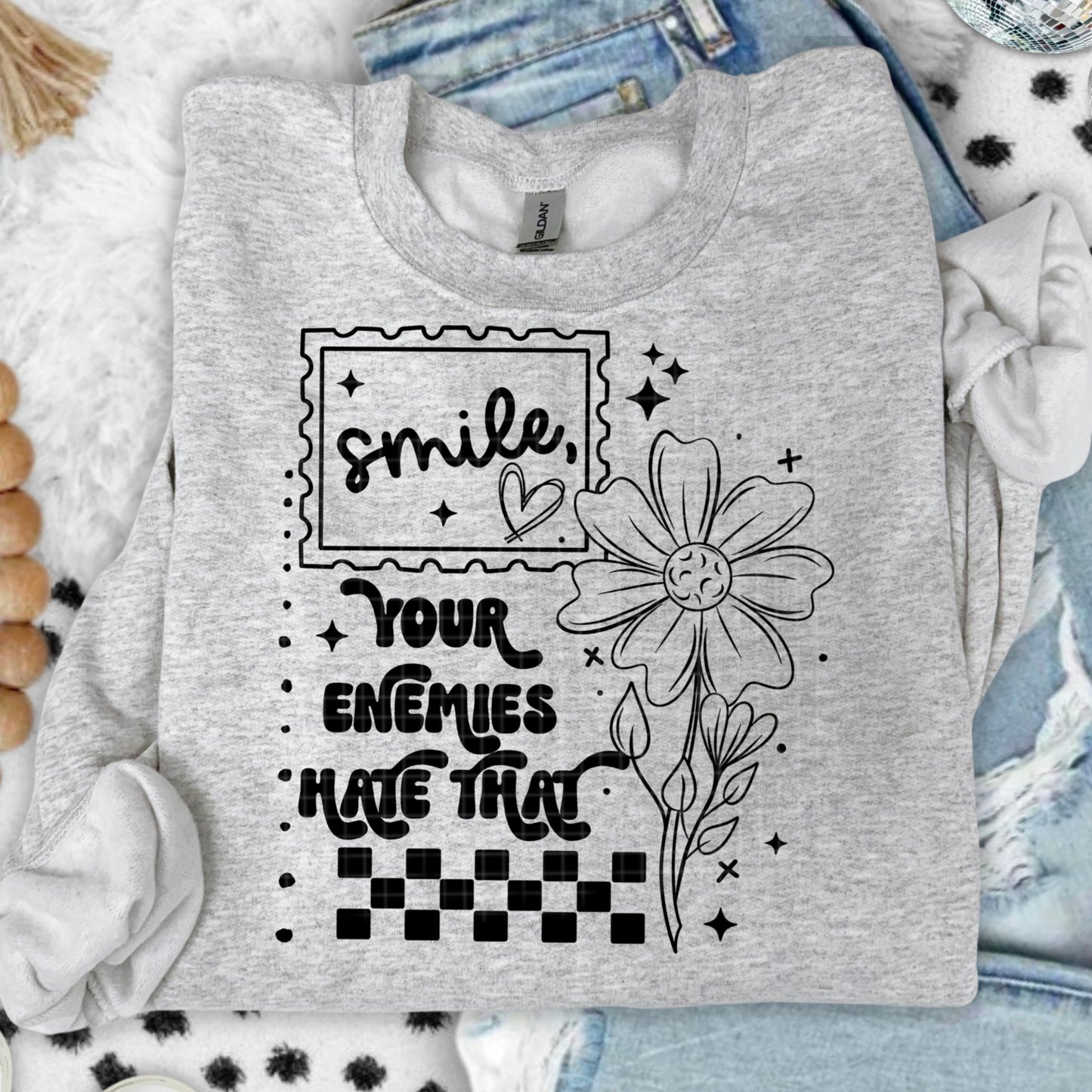 Smile Graphic Crewneck