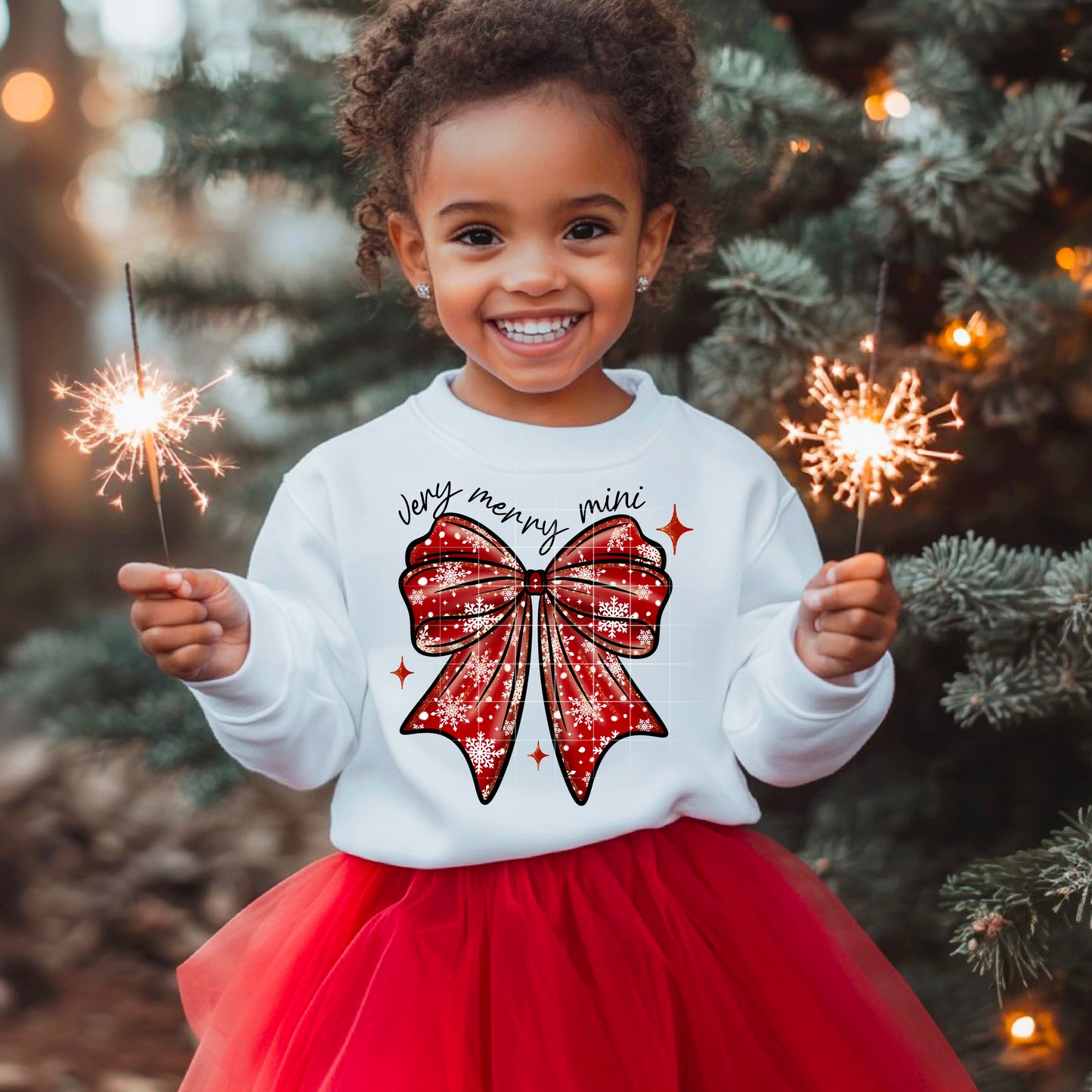 π Very Merry Mini Christmas Bow Sweatshirt β¨π