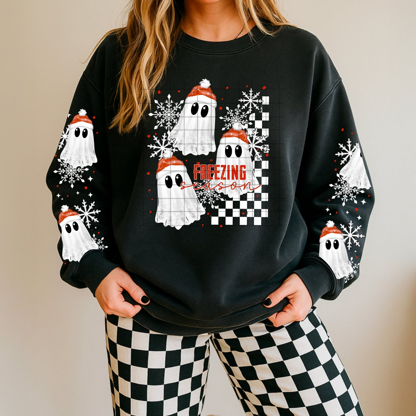 👻 Freezing Season Ghost Sweatshirt ❄️🧣
