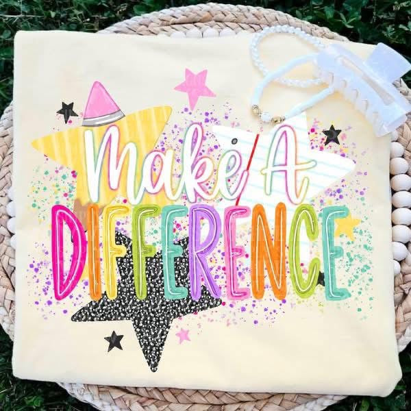 Make A Difference Teacher Shirt
