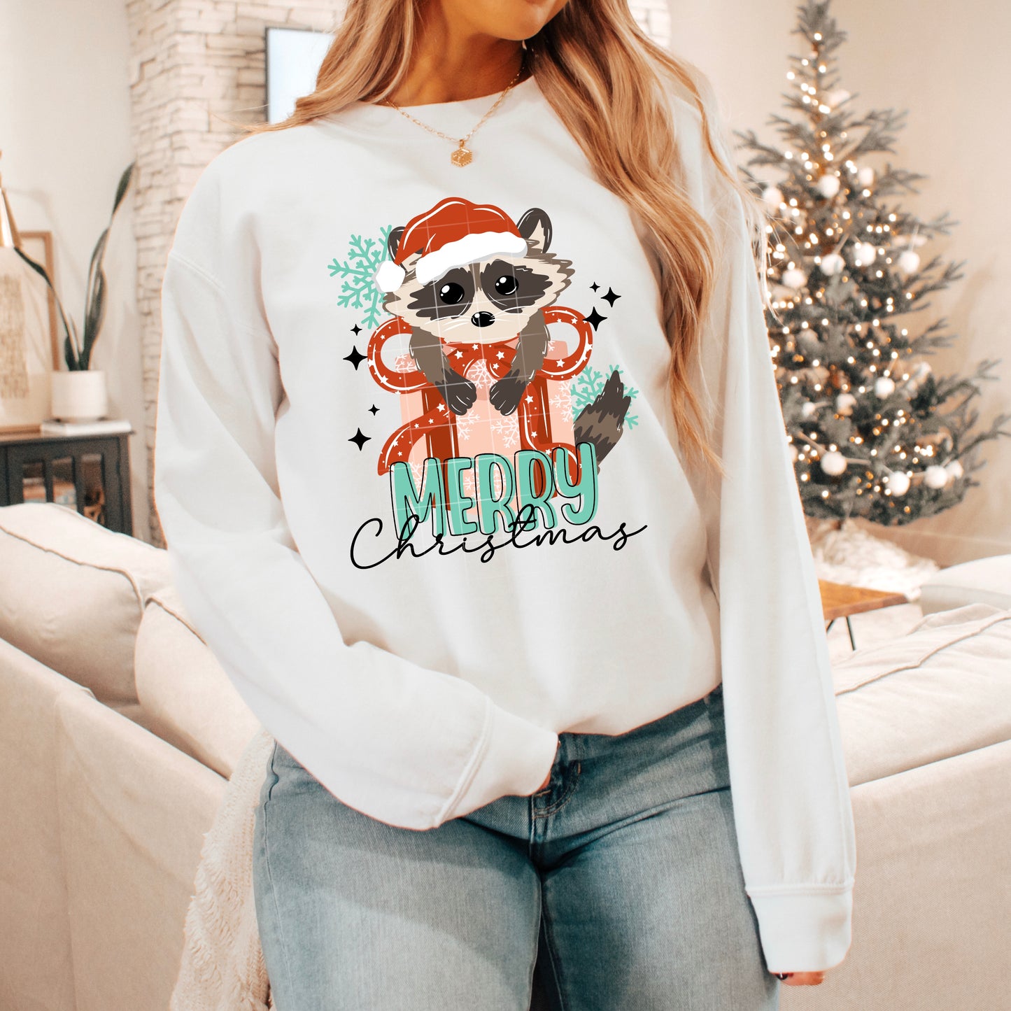 ππ¦ Merry Christmas Raccoon Sweatshirt β¨π