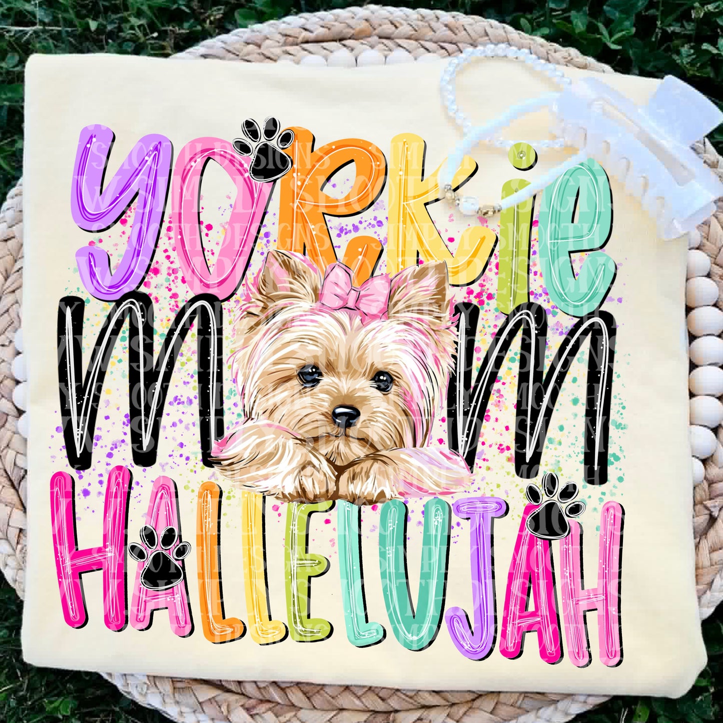 Yorkie Mom Hallelujah Shirt